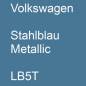 Preview: Volkswagen, Stahlblau Metallic, LB5T.